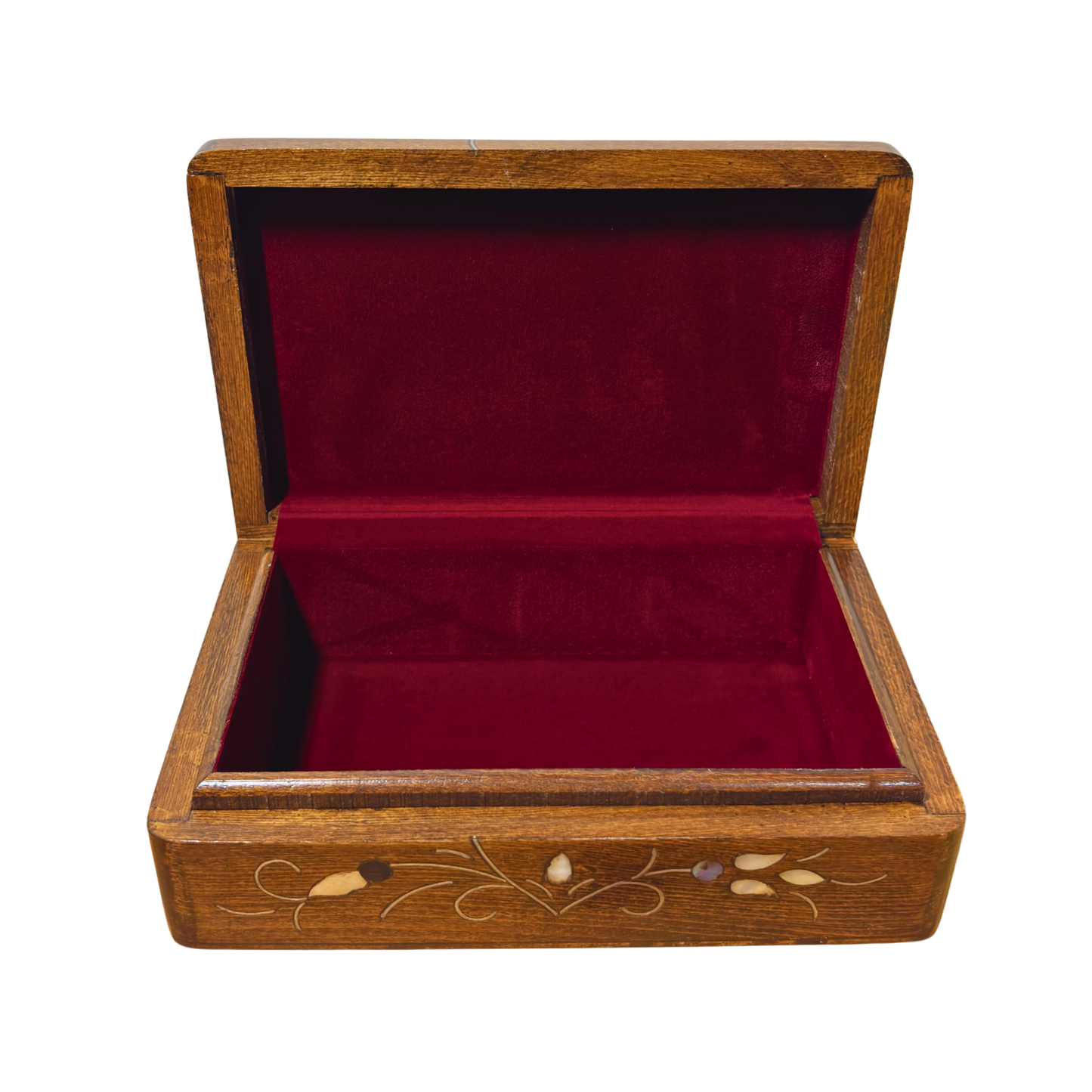 El Yapımı Şam Lüks Kutusu – Sedef & Kadife Zarafeti