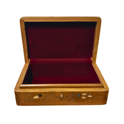 El Yapımı Şam Lüks Kutusu – Sedef & Kadife Zarafeti