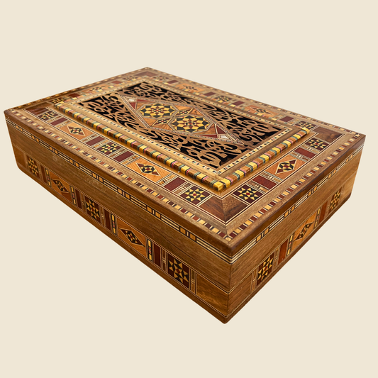 Boîte Damasquinée à Bijoux et Souvenirs – Élégance Artisanale