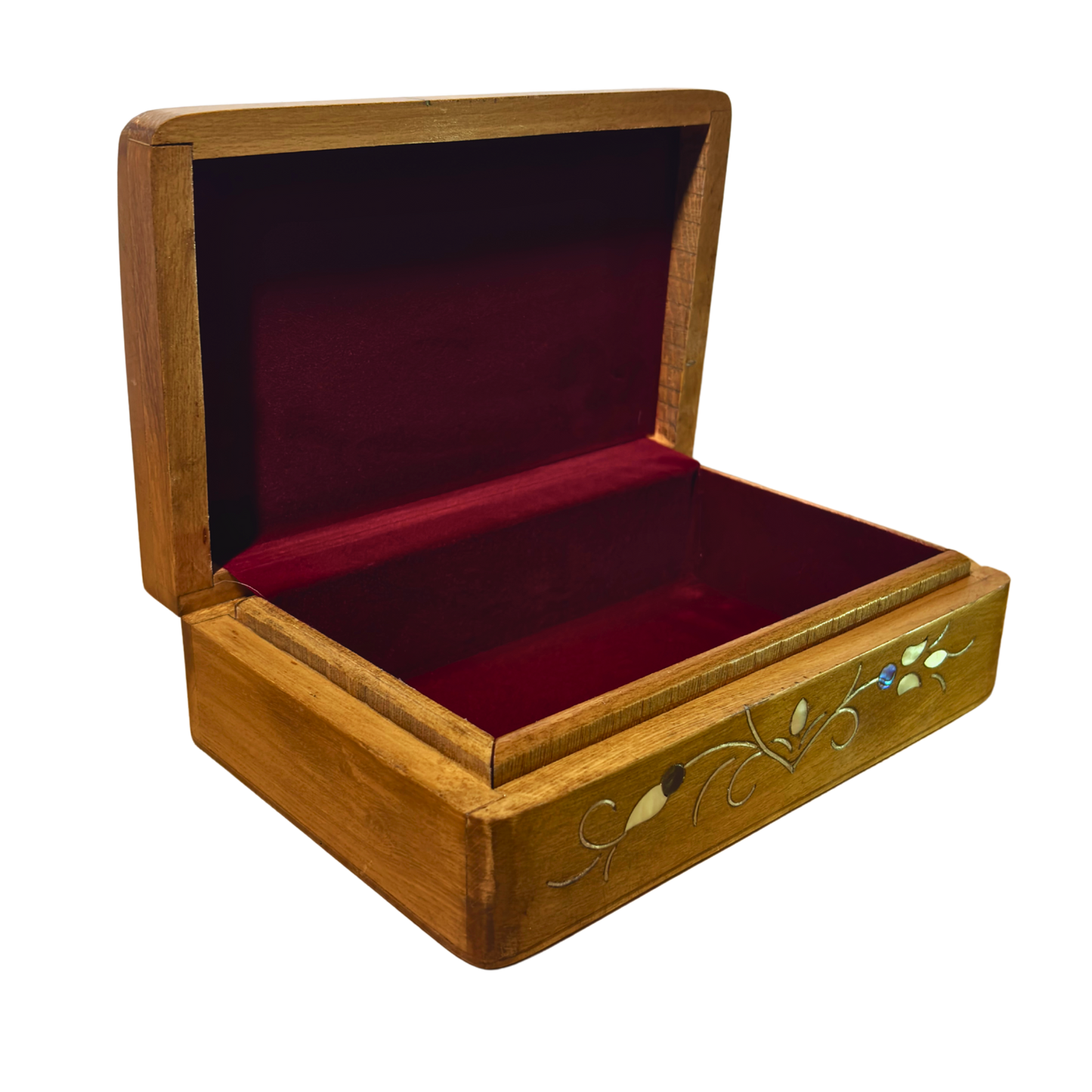 El Yapımı Şam Lüks Kutusu – Sedef & Kadife Zarafeti