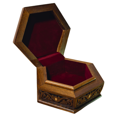 Luksusowa Ręcznie Rzeźbiona Szkatułka z Damaszku – Masa Perłowa & Aksamit