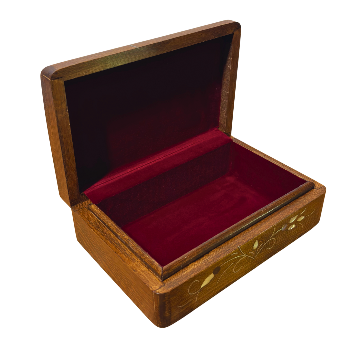 El Yapımı Şam Lüks Kutusu – Sedef & Kadife Zarafeti