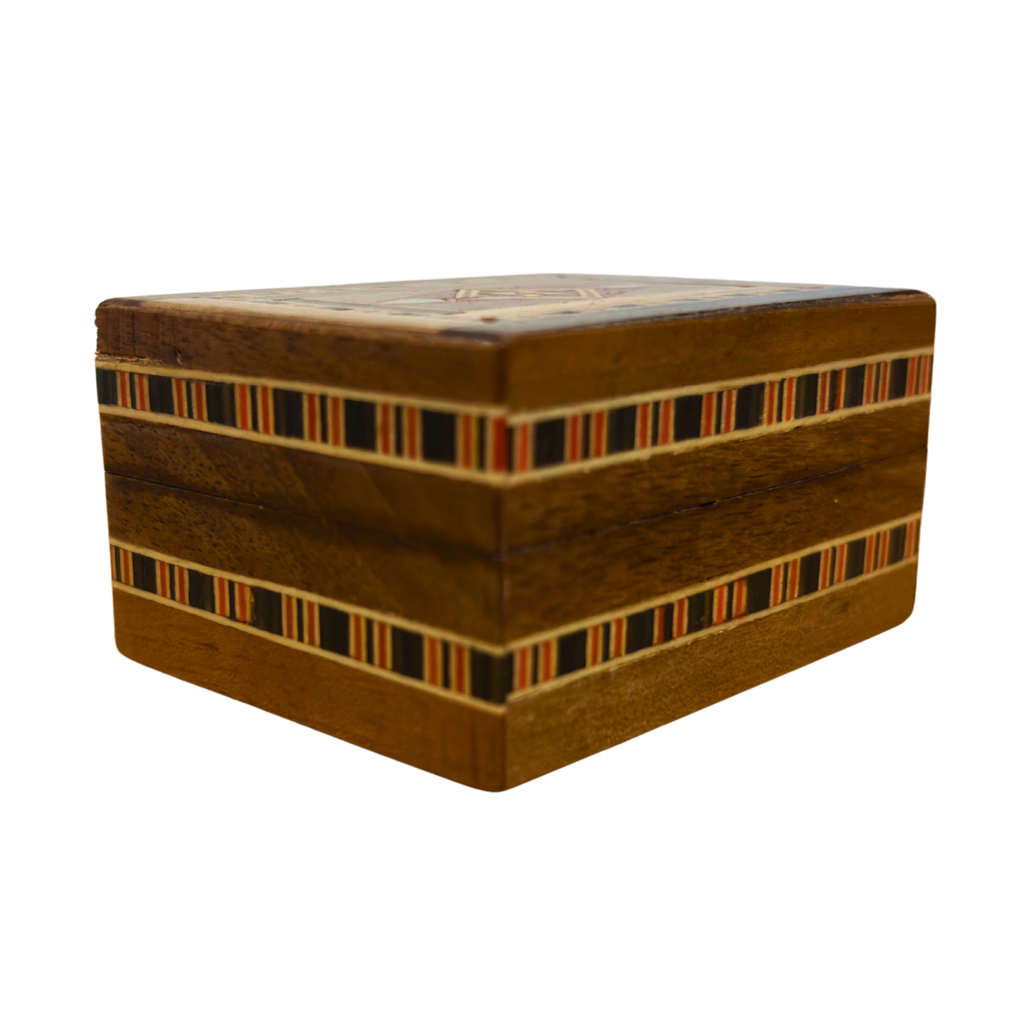 Caja de Anillo en Mosaico Artesanal de Damasco – Arte Tradicional y Terciopelo