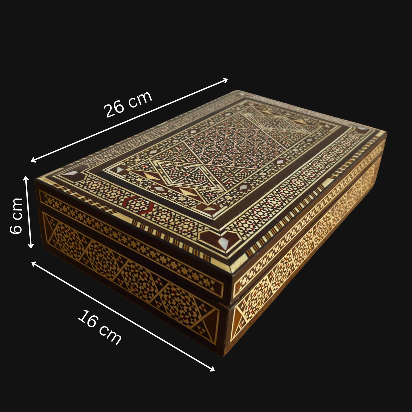 Scatola Damascena Vintage 1970 – Tesoro in Legno Artigianale