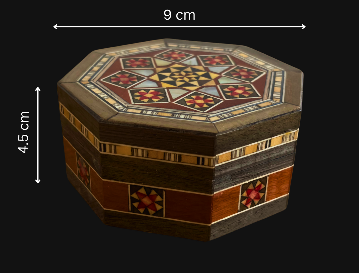 Scatola Damascena per Gioielli – Fatto a Mano con Madreperla