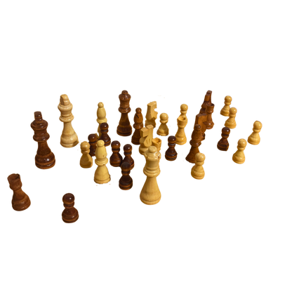 Handcrafted Wooden Chess Pieces Set – Timeless Artisan Craftsmanship