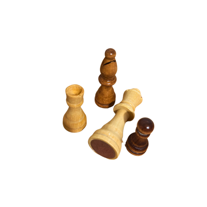 Handcrafted Wooden Chess Pieces Set – Timeless Artisan Craftsmanship